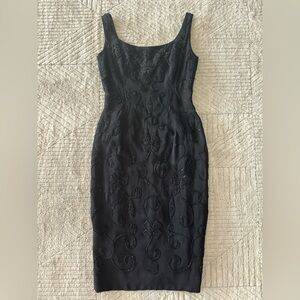 Beaded Black Dress Small